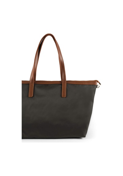 Faik Sönmez Suni Deri Detaylı Tote Bag Çanta Büyük W26cnt008 Uw26cnt00854 Haki
