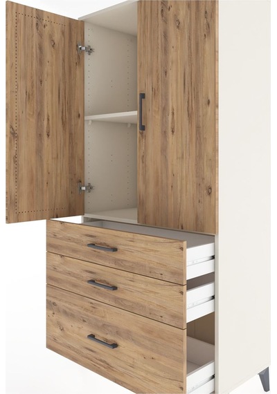 Hyperion Dolap 2 Raflı 3 Çekmeceli 2 Kapaklı 88x44x182 Aytaşı... Aytaşı Hyperion Dolap 2 Raflı 3 Çekmeceli 2 Kapaklı 88x44x182 Aytaşı... Aytaşı