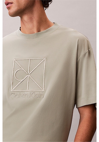 Calvin Klein Ss Rlxd Premıum Interlock Emblem-16342 Bej Calvin Klein Ss Rlxd Premıum Interlock Emblem-16342 Bej