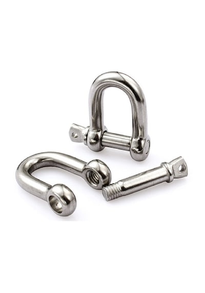2'li Zincir Kilidi. 6mm. Paslanmaz Krom