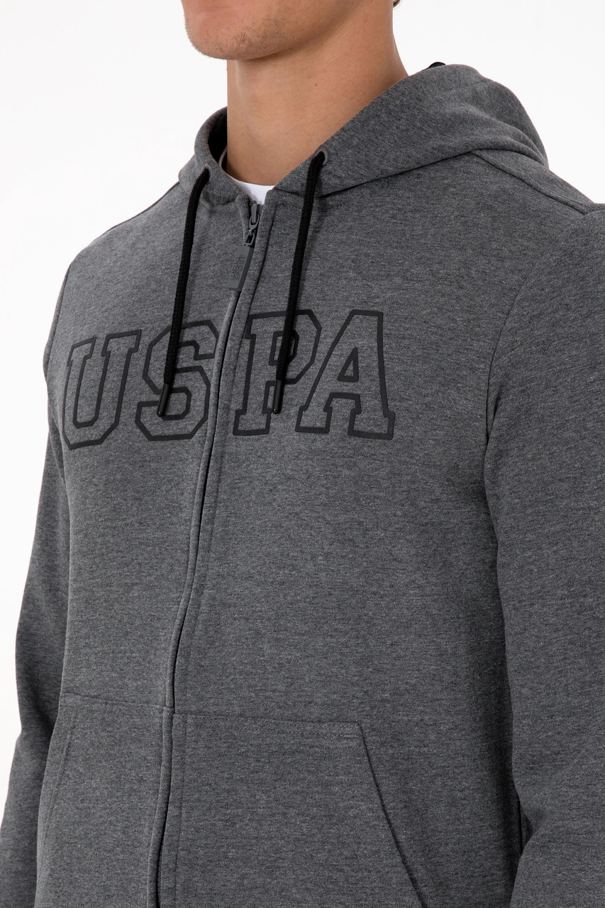 U.s. Polo Assn. Erkek Antrasit Melanj Hırka Örme 50313719-vr081 Antrasit Melanj