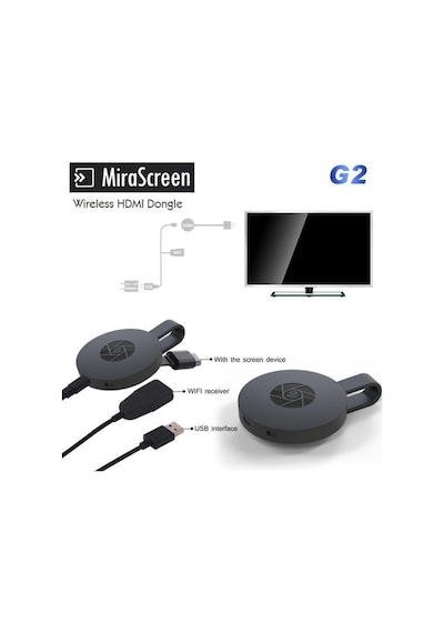 Medyasarf_Bilgisayar Mirascreen G2-4 Full Hd 1080P Hdmı Kablosuz Görüntü Ses Aktarıcı