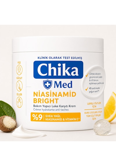 Chika Med + Niasinamid Leke Karşıtı Nemlendirici Bakım Kremi 400 Ml