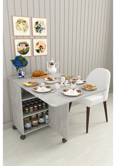 Asra Trend Mutfak Adası Yemek Masası MA-01 %100 MDF Çok Amaçlı Tekerlekli Hazırlık Masası Retro Taş Asra Trend Mutfak Adası Yemek Masası MA-01 %100 MDF Çok Amaçlı Tekerlekli Hazırlık Masası Retro Taş
