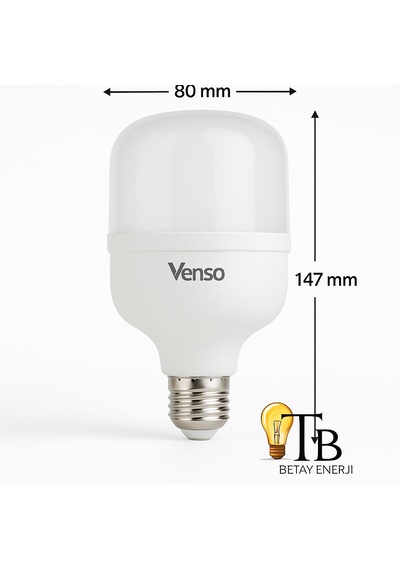 Venso E27 Led Torch Ampul 20w 2200 Lm 6500k Beyaz Işık 1