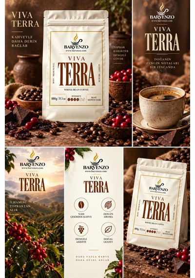 Barvenzo Viva Terra 1000 G Dengeli Karakter Nitelikli Kahve Filtre Kahve Makinesi
