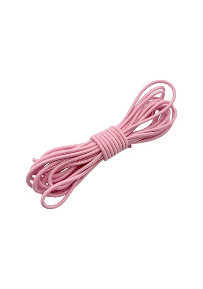 Pembe 5 Metre 2 Mm Yuvarlak Lastik Genel