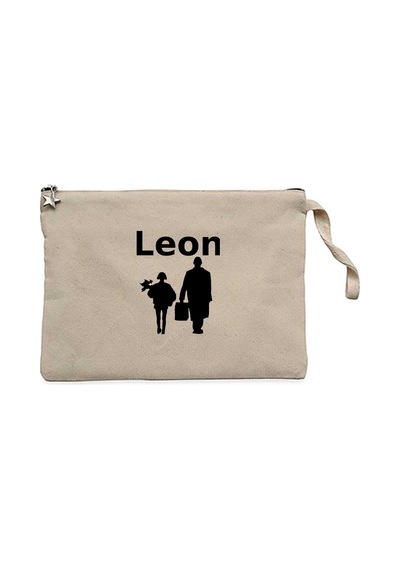 Leon The Professional Krem Clutch Astarlı Cüzdan / El Çantası
