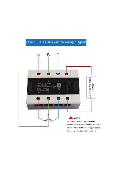 Ssr-3da40a 3-32vdc Solid 3 Fazlı Katı Hal Rölesi