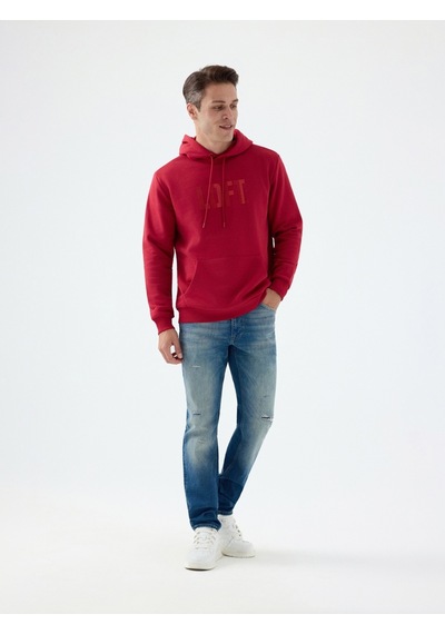 Regular Fit Erkek Sweatshirt Bordo