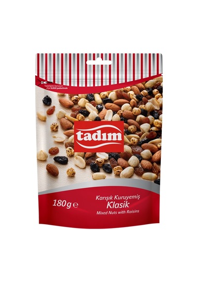 Tadım Karışık Kuruyemiş 180 G Klasik - Taze Ve Lezzetli Atıştırmalık 5'li Avantaj Paketi - 5 Ad Tarı