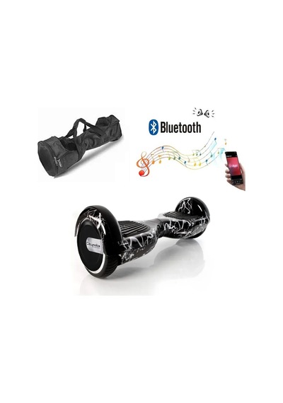 Citymate Elektrikli Kaykay Hoverboard Bluetooth Hoparlörlü 6.5 İnç Grafiti D02 +Çanta