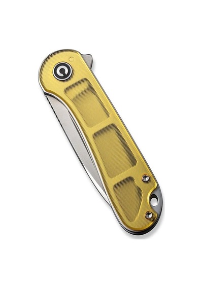 Civivi Elementum Polished Ultem Handle Satin Finished D2 Blade Kamp Çakı Sarı