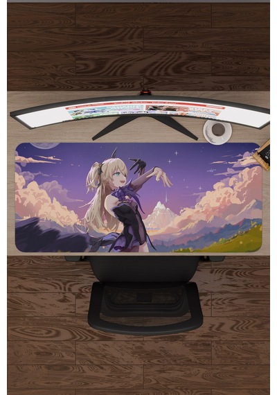 Fischl Genshin Impact Anime Gacha V3 - 90x40 Xxl Gaming Mouse Pad Fare Altlığı