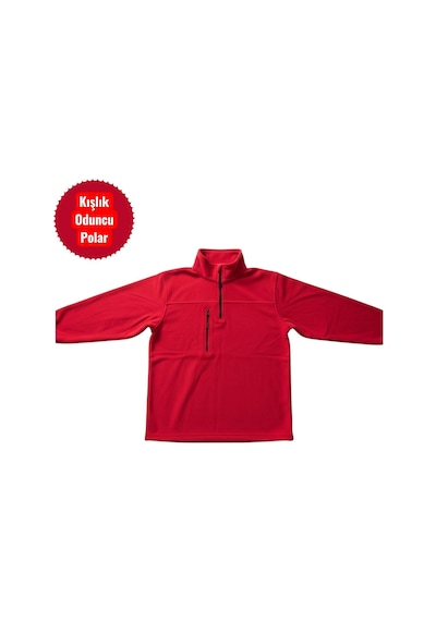 Eren Style %100 Cotton Pamuklu Kışlık Oduncu Polar Kadın- Erkek Kırmızı