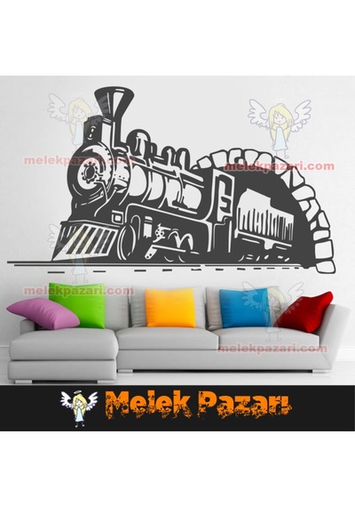 Buharlı Tren Çocuk Duvar Sticker