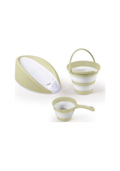 7571 Üçlü Bebek Banyo Seti- Eco Green