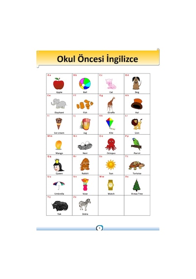 Okul Öncesi Ingilizce Eğitim Seti Pdf Kitap
