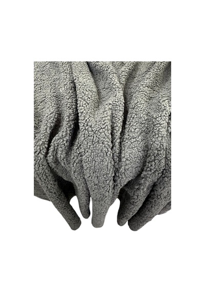 Zp Teddy İthal Kıvırcık 100x150cm, Yüksek Gramaj, Peluş Kumaş, Tekstil Siyah Siyah