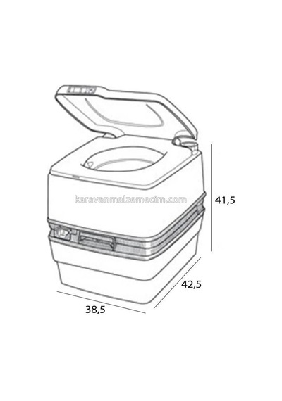 Thetford Porta Potti 165 Portatif Tuvalet 21 Litre-295