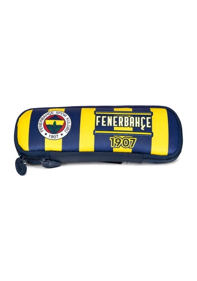 Fenerbahçe Lisanslı Çubuklu Kalemlik - Sarı Lacivert Tek Bölmeli Kalem Çantası renkli