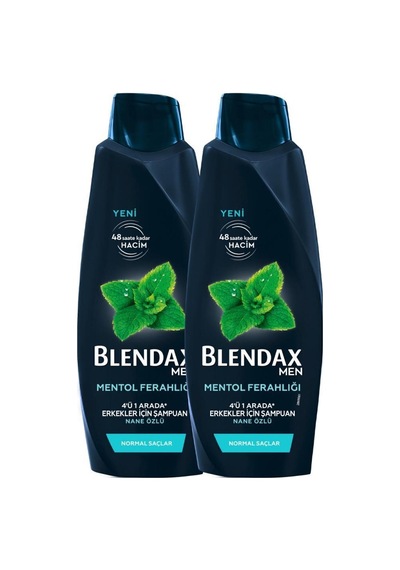 Blendax Erkekler Için Mentollü Şampuan 500 Ml X 2 Adet set-hnkl-2654-5385