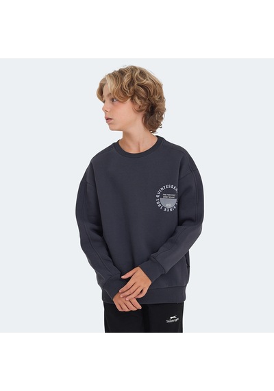 Slazenger LONE Çocuk  Koyu Gri Sweatshirt