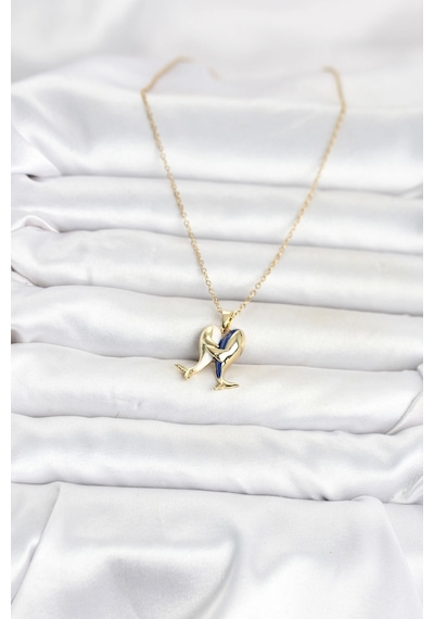 316l Çelik Zincir Gold Renk Dolphin Model Kadın Kolye Çok Renkli 91354816