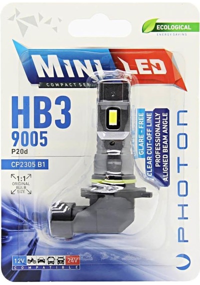 Photon Mini Hb3 9005 14000 Lumens 12-24v Compact Led