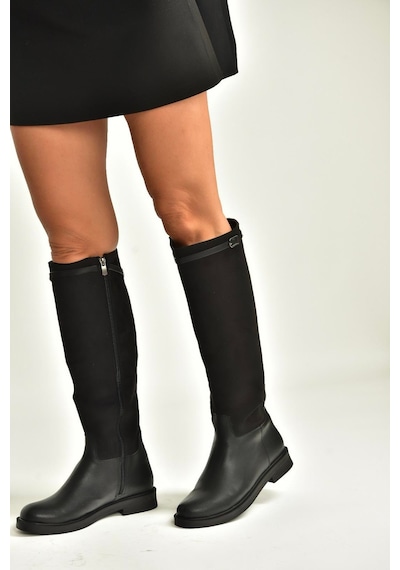 Fox Shoes V726721502 Siyah Süet Günlük Kadın Çizme Siyah