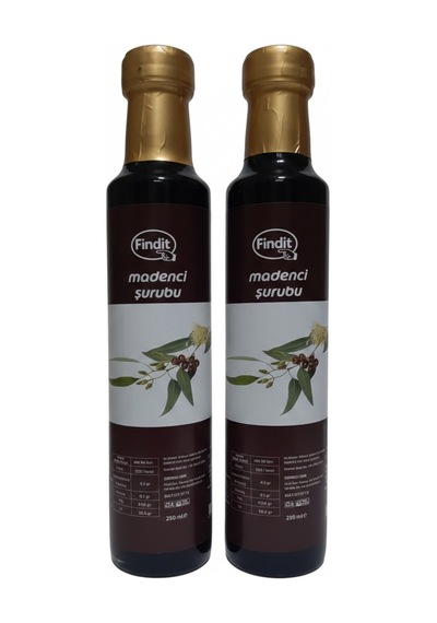 Findit Madenci Şurubu Öksü Bitkisel Şurup 250 Ml Doğal Bitkisel Destek 250 Gr X 2 Adet