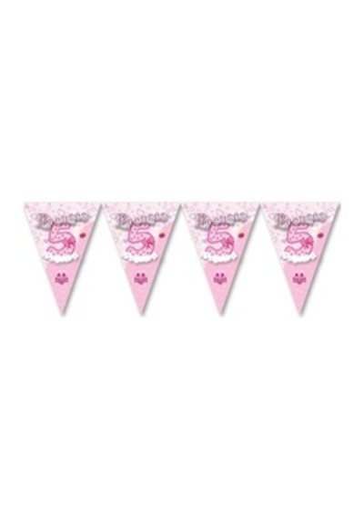 5 Paket Üçgen Flama Prenses 5 Yaşında - Parti Süsü 0 - 99