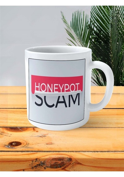Honeypot Baskılı Kupa Bardak Kişiye Özel Desen 1 Çok Renkli