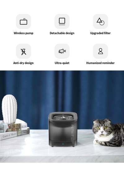 Cat Su Çeşmesi, Eversweet Solo Se, 1,85 L Ultra Sessiz Otomatik Kedi İçme Çeşmesi, İç Mekan Kullanımı İçin, Karbon Filtreli Ve Ayrı Tabanlı Kolay Temizlenen Tasarım, Plug-ın Cat Su Sebili Cat Su Çeşmesi, Eversweet Solo Se, 1,85 L Ultra Sessiz Otomatik Kedi İçme Çeşmesi, İç Mekan Kullanımı İçin, Karbon Filtreli Ve Ayrı Tabanlı Kolay Temizlenen Tasarım, Plug-ın Cat Su Sebili