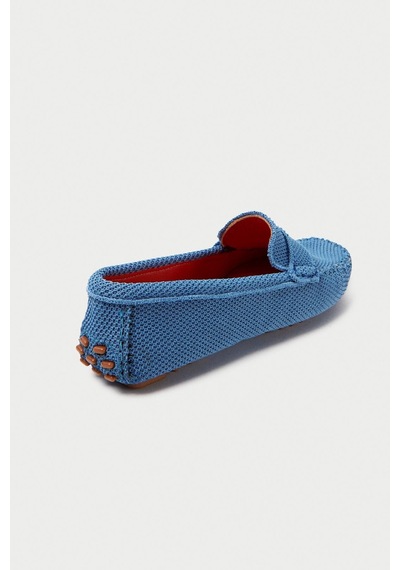 Mubiano Summer Kadın Triko Mavi Babet & Loafer -mstb2020-m Mavi