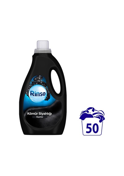 Rinso Sıvı Bakım Deterjanı Kömür Siyahlığı 50 Yıkama 2500 Ml Diğer