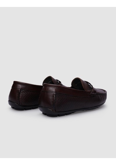 Cabani Parga %100 Hakiki Deri Kahverengi Tokalı Erkek Loafer