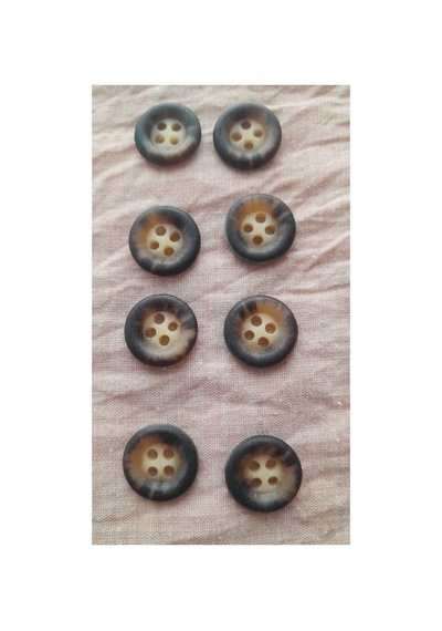 Polyester Düğme 12 Mm 8 Adet