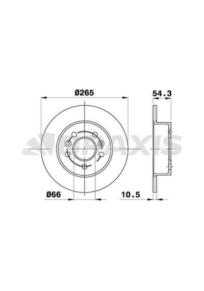Braxis Ae0517 Arka Fren Disk Aynası Renault Avantime Espace 2.0ı Df4546