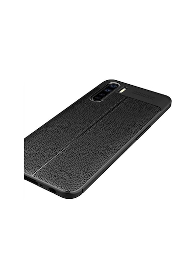 Oppo A91 Kilif Deri Desenli Kamera Çikintili Kalite Silikon 446589824