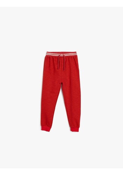 Koton Jogger Eşofman Altı Beli Bağlamalı Pamuklu Şardonlu Kırmızı 5wmb40032tk Kırmızı Koton Jogger Eşofman Altı Beli Bağlamalı Pamuklu Şardonlu Kırmızı 5wmb40032tk Kırmızı