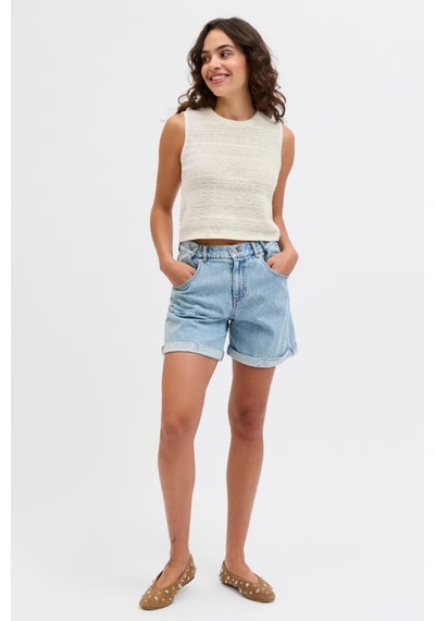 Jack & Jones Jxzusannah Kadın Top Knit Krem