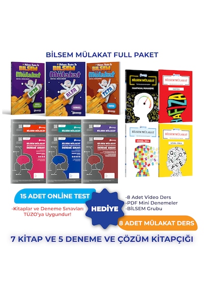 Tüm Sınıflar İçin Bilsem Hazırlık Mülakat Full Paket
