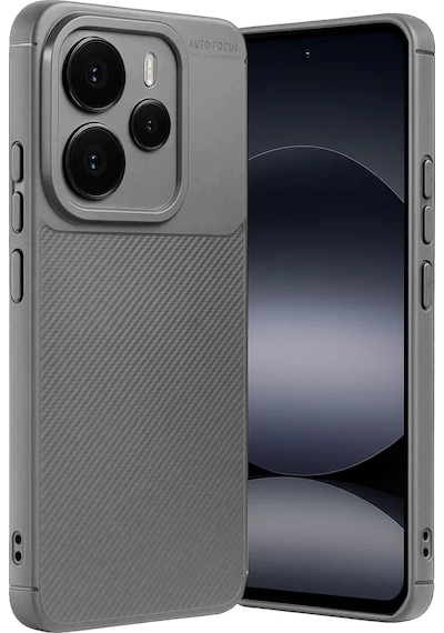 Newface Xiaomi Note 14 5g Auto Focus Karbon Kapak - Gri