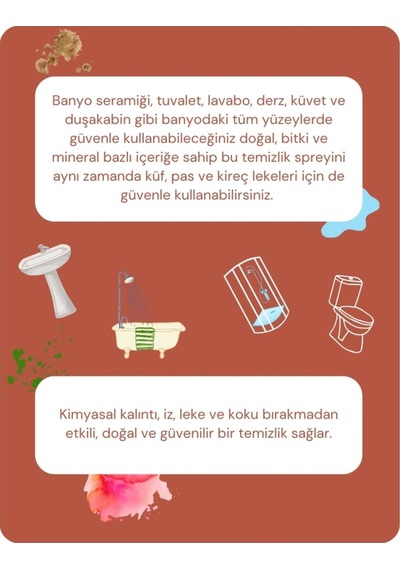 Pureal Doğal Banyo Temizleyici 500 Ml Tekli