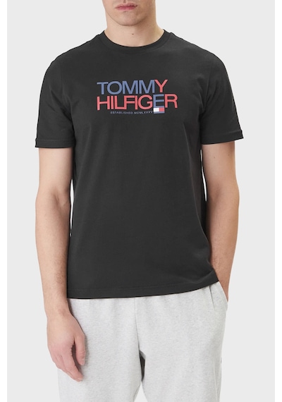 Tommy Hilfiger Erkek T Shirt Mw0mw42369 Bds Siyah