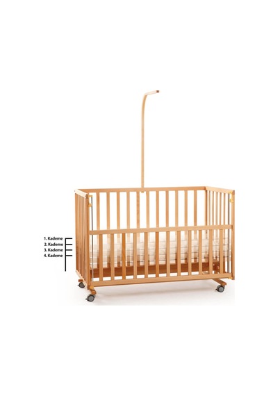Duux Dada Anne Yanı Beşik 60x120 Cm Naturel Ve Uyku Seti-5840 Ekru