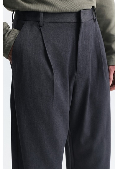 Antioch Barrel Fit Yüksek Bel Pantolon Gri