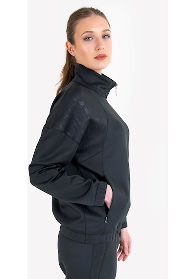 Lescon Siyah Kadın Fermuarlı Sweatshirt 23n-2124 Siyah