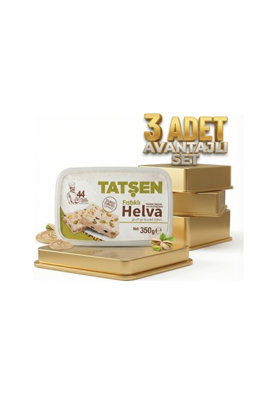 Tatşen Helva Fıstıklı 3x350 Gr